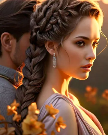 romantic-braided-hair-portrait-golden-hour