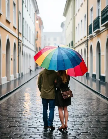 Rainy Day Umbrella Duo
