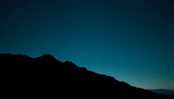 Minimal mountain silhouette 4k