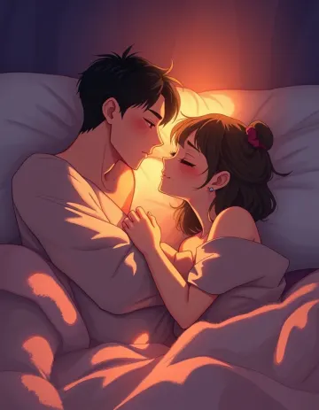 Romantic couple anime wallpaper