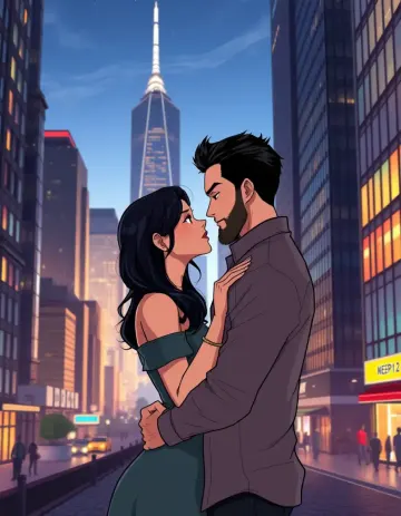 City Lights Love Couple Wallpaper