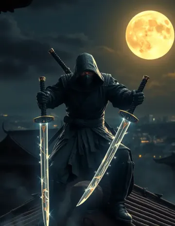 Epic ninja fantasy warrior wallpaper