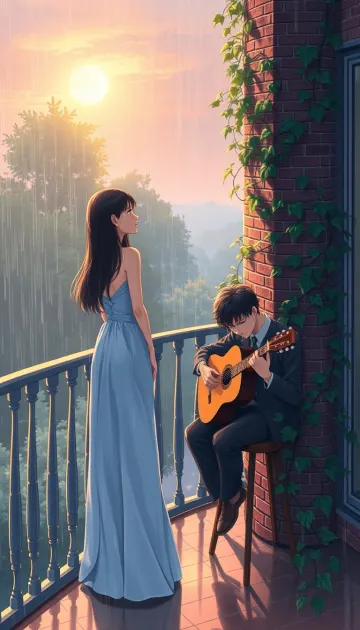 Fantasy couple soft romantic wallpaper