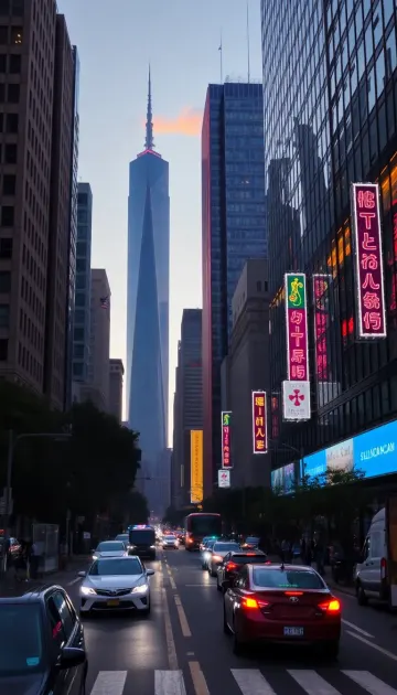 Modern City Street View 4k Wallpaper