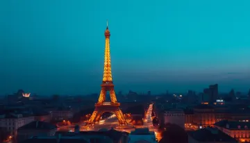Paris Eiffel Tower Skyline Wallpaper 4K