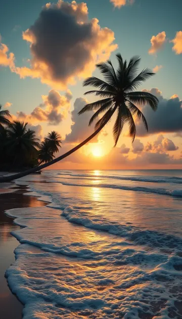 Ultra realistic tropical beach 4k