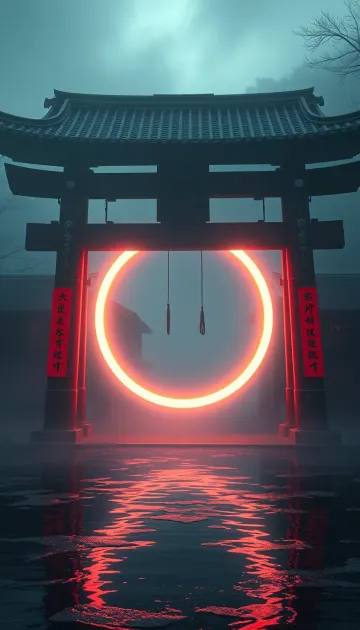 Cyber Temple Portal 4k