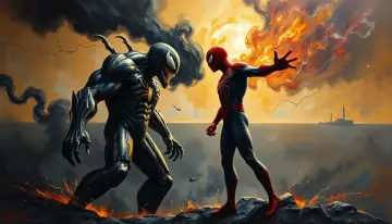 Venom vs spideman desktop 4k