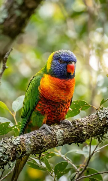 Colorful Bird Close-Up Portrait in Natural Sunlight | Ultra HD Wildlife Wallpaper