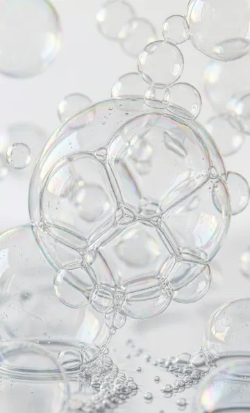 Crystal Clear Transparent Bubbles Wallpaper