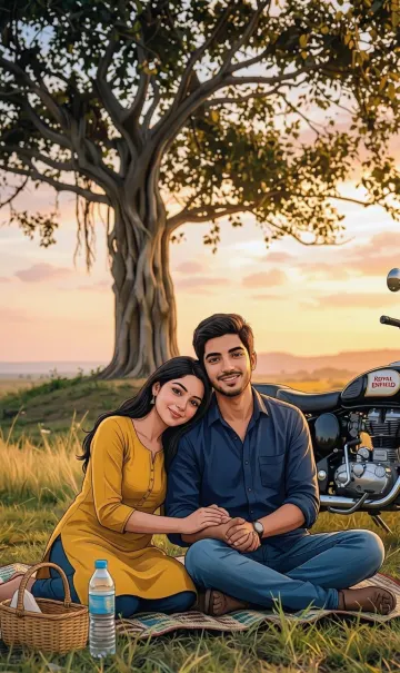 Young couple is sitting together 4k