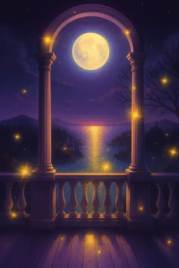 Moonlit Balcony Dreamscape