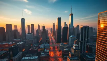 Golden Hour Urban Symphony 8k