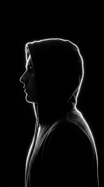 Shadow King Boy Black AMOLED Wallpaper 4K