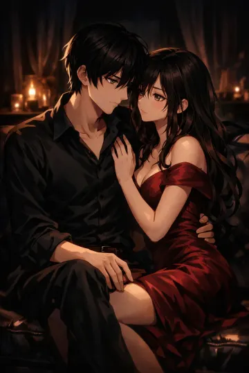 Whispers in the Dark - Anime Couple Romance”