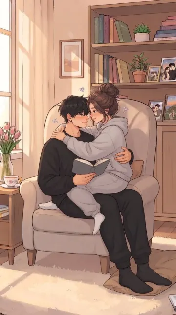 Cozy Lap Reader couple 4k