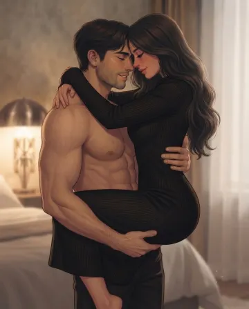 The Loving Embrace - Intimate Digital Painting 4k