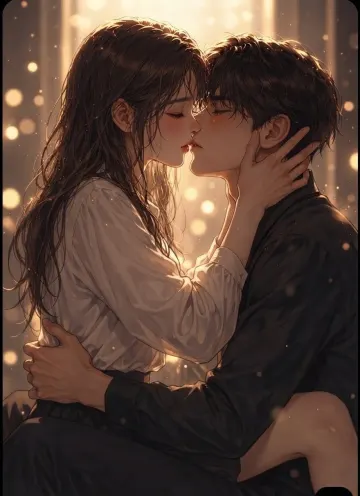 Golden Hour Embrace -A Tender Romantic Moment