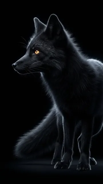 Dark Fox 4k Wallpaper