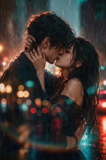 Romantic Rainy Kiss | Cinematic Couple Aesthetic Photography
