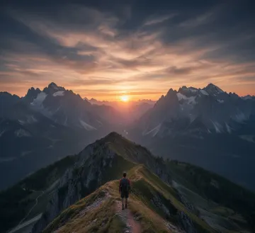 mountain-hiker-sunrise-dolomites
