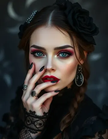 Dramatic editorial spread