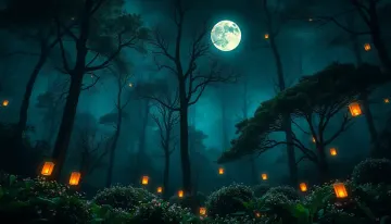 Glowing forest