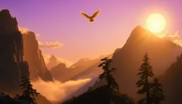 Golden view landscape