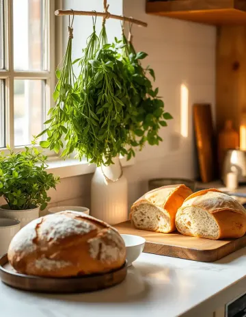 Kitchen with bread