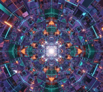 abstract-geometric-cyber-tunnel-neon-kaleidoscope