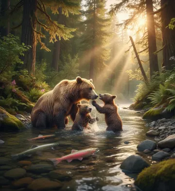 grizzly_bear_family_fishing_stream