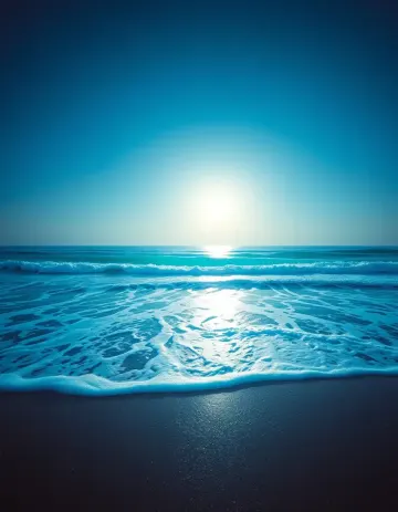 Luminous beach