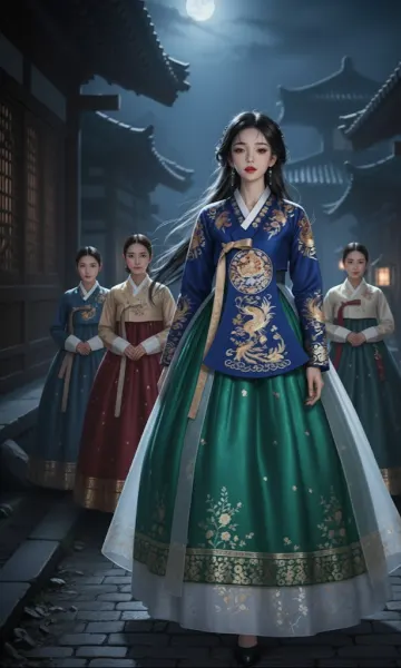 Korean-Royal-Hanbok-Night-Procession