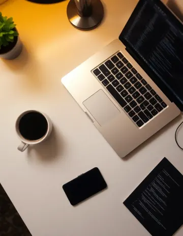 Laptop website banner