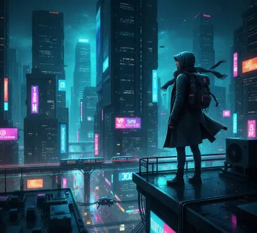 night-city-cyberpunk-traveler-rooftop-view