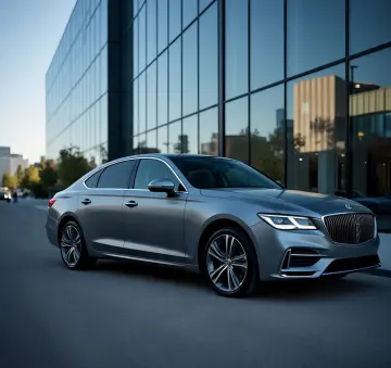 silver-luxury-sedan-modern-city-building.