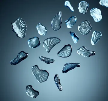 abstract-blue-glass-petals-water-texture