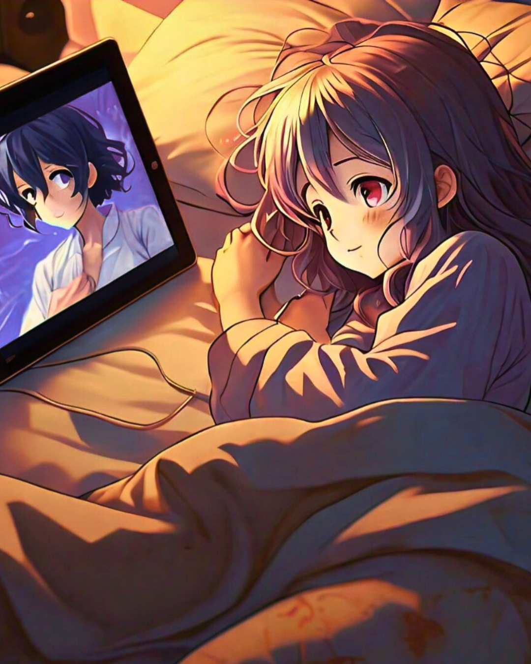 anime-girl-lying-in-bed-watching-tablet-screen-glowing.