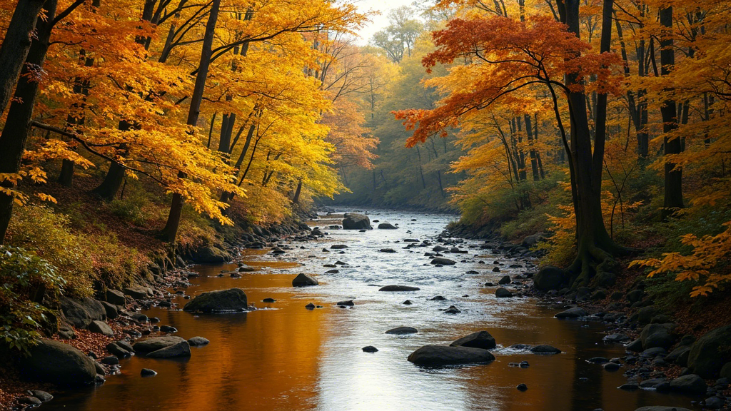 Peaceful mood river